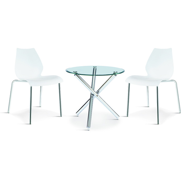 Table:Z218S SIZE 80*80CM  Chair:036A